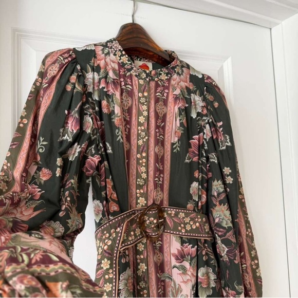 Farm Rio Green Flowering Garden Mini Dress - Picture 4 of 8